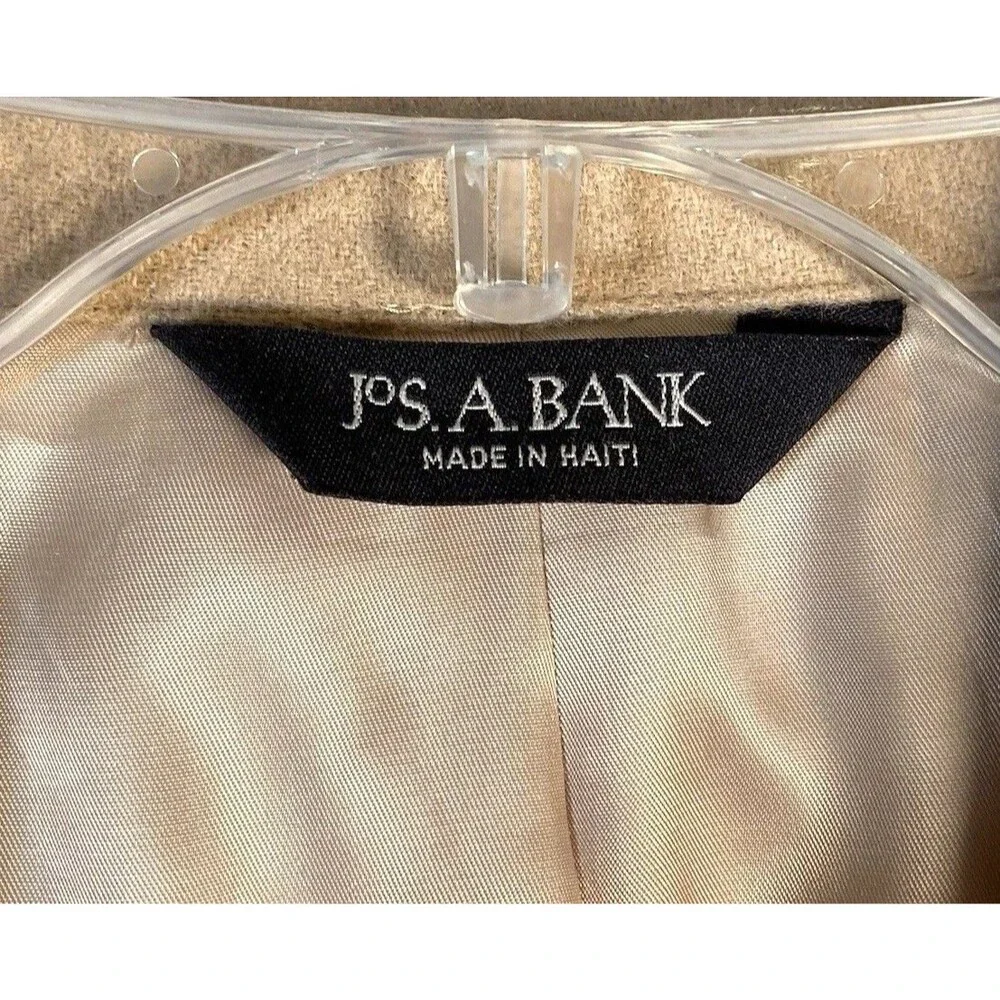 Jos A Bank 100% Camel Hair Sport Coat Mens 48R Blazer Jacket Tan Two Button VTG